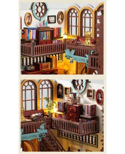  Румбокс Магічна книгарня ★ DIY Craft TSZH216Z + пилозахисний купол, фотографія 39 