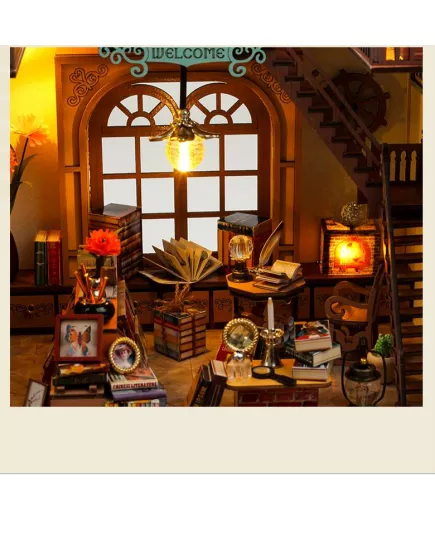  Румбокс Магічна книгарня ★ DIY Craft TSZH216Z + пилозахисний купол, фотографія 40 