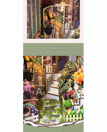  Book Nook Flower House ★ DIY Craft TSZH226, фото 34 