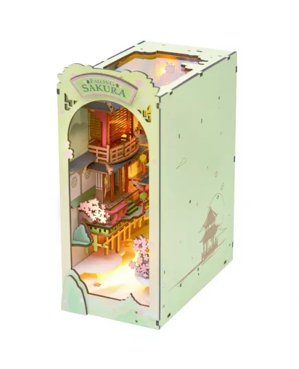  Румбокс Falling Sakura ★ Book Nook Rolife Robotime TGB05, фото 4 