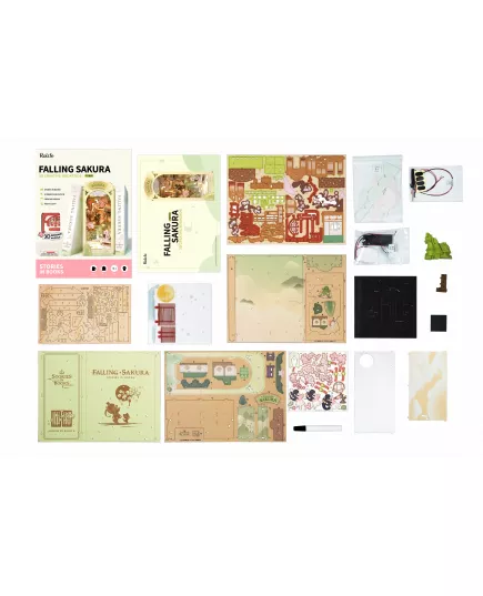  Румбокс Falling Sakura ★ Book Nook Rolife Robotime TGB05, фото 10 