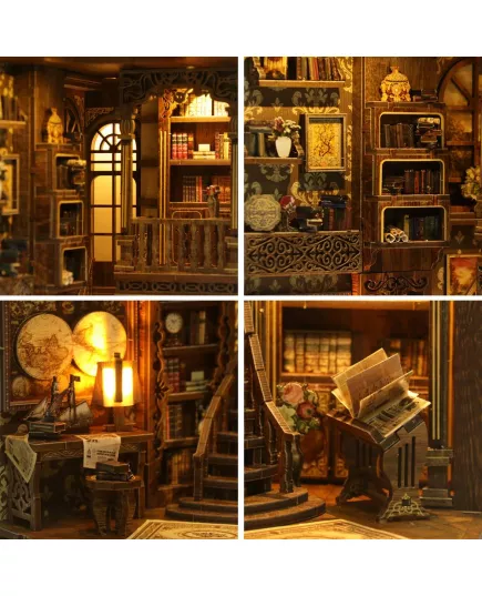  Book Nook Antique Book Collection Room ★ DX Craft BV02-008, фото 19 