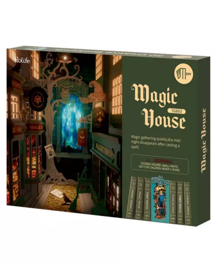  Бук Нук Румбокс Magic House ★ Book Nook Rolife Robotime TGB03, фото 7 