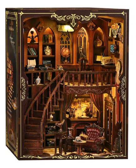  Book Nook Ancient Rhyme Library ★ DX Craft AH01-003, фото 3 