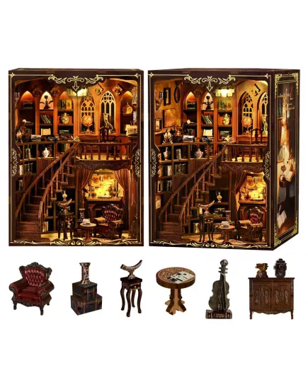  Book Nook Ancient Rhyme Library ★ DX Craft AH01-003, фото 29 