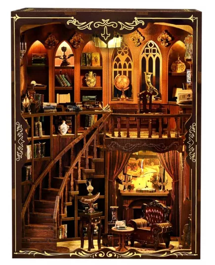  Book Nook Ancient Rhyme Library ★ DX Craft AH01-003, фото 5 
