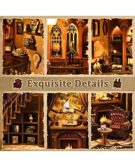  Book Nook Ancient Rhyme Library ★ DX Craft AH01-003, фото 2 