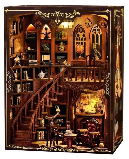  Book Nook Ancient Rhyme Library ★ DX Craft AH01-003, фото 6 