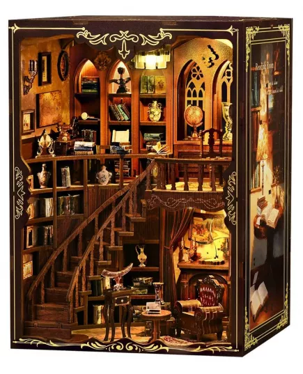  Book Nook Ancient Rhyme Library ★ DX Craft AH01-003, фото 7 