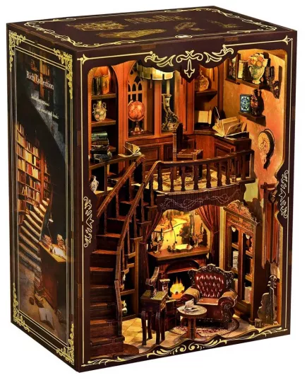  Book Nook Ancient Rhyme Library ★ DX Craft AH01-003, фото 9 