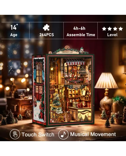  Book Nook Christmas Shop ★ DX Craft AH01-001, фото 15 
