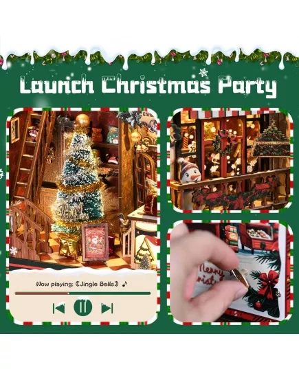  Book Nook Christmas Shop ★ DX Craft AH01-001, фото 32 