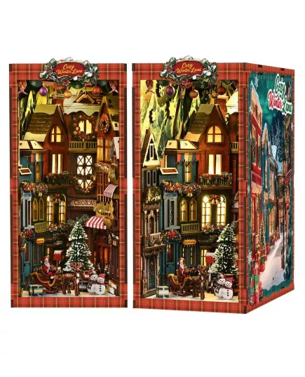  Book Nook Christmas Street Corner ★ DX Craft BV02-018, фото 3 
