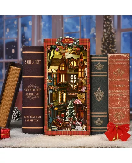  Book Nook Christmas Street Corner ★ DX Craft BV02-018, фото 12 