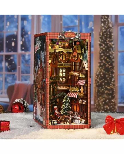  Book Nook Christmas Street Corner ★ DX Craft BV02-018, фото 13 