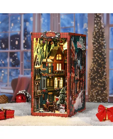  Book Nook Christmas Street Corner ★ DX Craft BV02-018, фото 14 