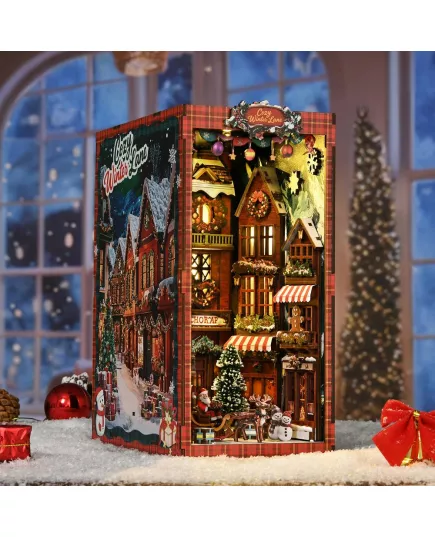  Book Nook Christmas Street Corner ★ DX Craft BV02-018, фото 15 