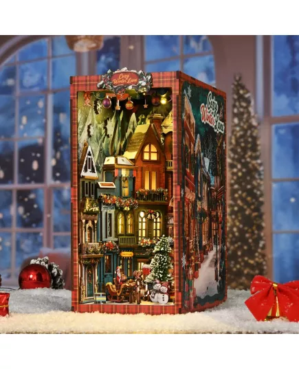  Book Nook Christmas Street Corner ★ DX Craft BV02-018, фото 16 