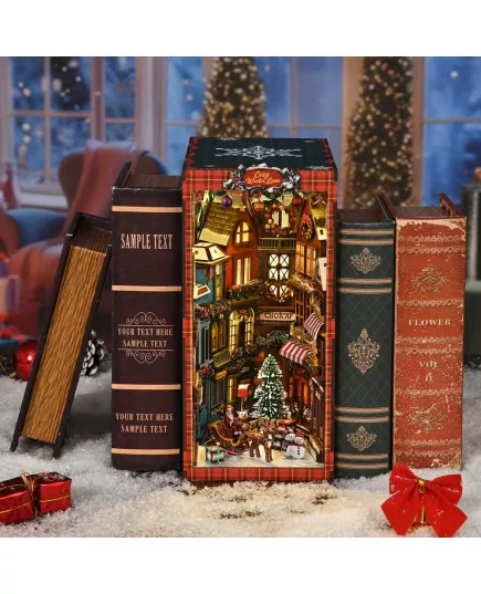  Book Nook Christmas Street Corner ★ DX Craft BV02-018, фото 17 