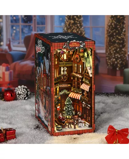 Book Nook Christmas Street Corner ★ DX Craft BV02-018, фото 18 