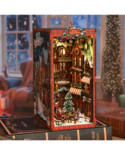  Book Nook Christmas Street Corner ★ DX Craft BV02-018, фото 21 