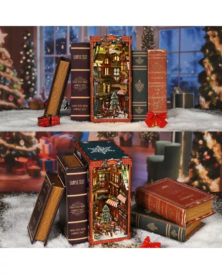  Book Nook Christmas Street Corner ★ DX Craft BV02-018, фото 22 