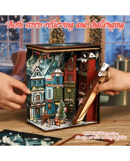  Book Nook Christmas Street Corner ★ DX Craft BV02-018, фото 27 