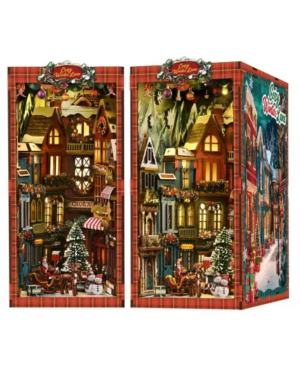  Book Nook Christmas Street Corner ★ DX Craft BV02-018, фото 4 