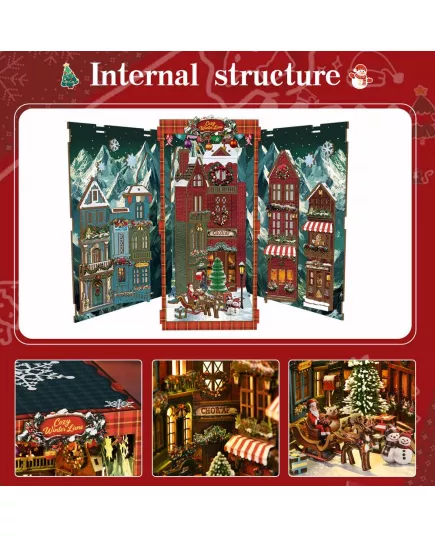  Book Nook Christmas Street Corner ★ DX Craft BV02-018, фото 28 