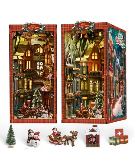  Book Nook Christmas Street Corner ★ DX Craft BV02-018, фото 29 