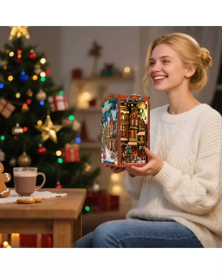  Book Nook Christmas Street Corner ★ DX Craft BV02-018, фото 30 