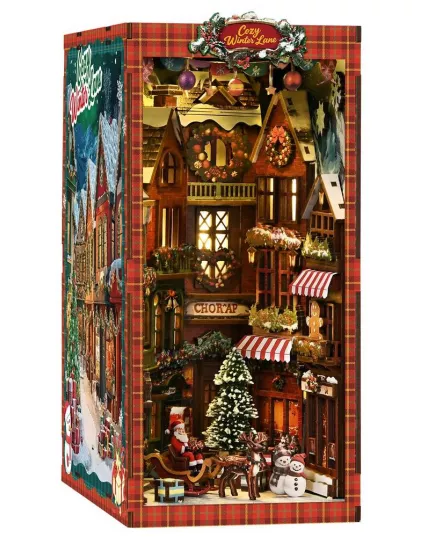  Book Nook Christmas Street Corner ★ DX Craft BV02-018, фото 6 