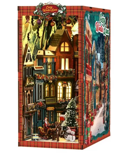  Book Nook Christmas Street Corner ★ DX Craft BV02-018, фото 7 