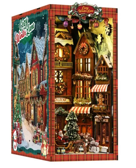  Book Nook Christmas Street Corner ★ DX Craft BV02-018, фото 8 