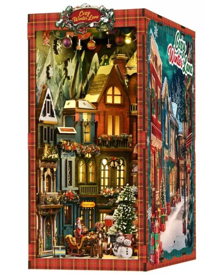  Book Nook Christmas Street Corner ★ DX Craft BV02-018, фото 9 