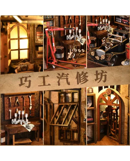  Book Nook Craftsmanship Repair Shop ★ DX Craft BV02-016, фото 34 