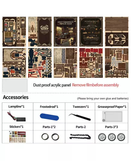  Book Nook Craftsmanship Repair Shop ★ DX Craft BV02-016, фото 41 